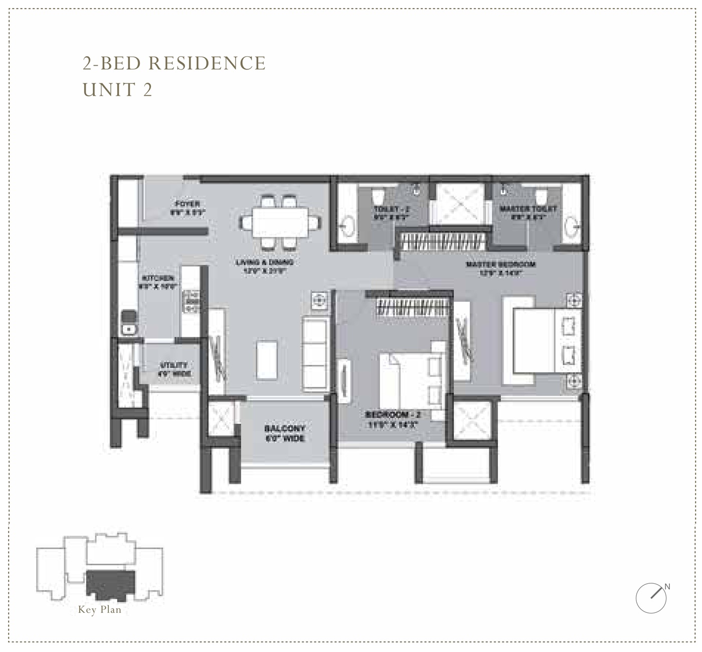 Lodha Belmondo 1 BHK Plan